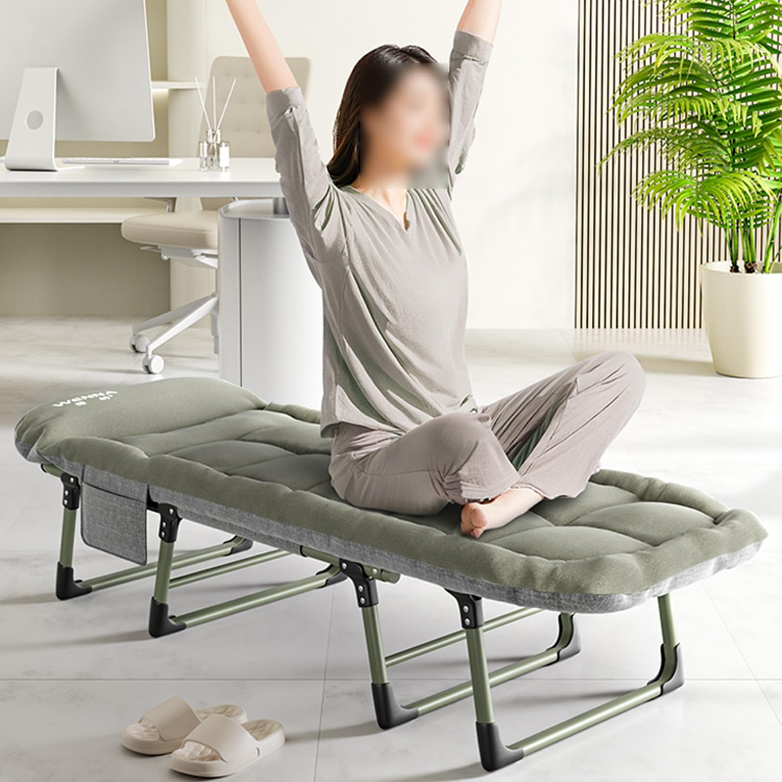 OSTsauY 折りたたみ式ベッド 折りたたみベッド マットレス付き 大人用